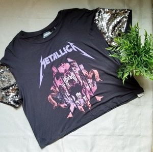 Metallica Sequin Top